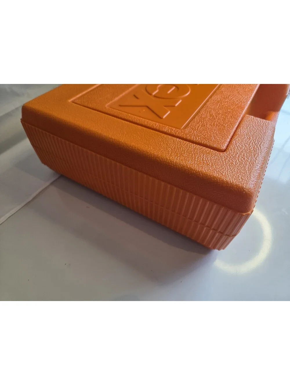 K'Nex Orange Carrying Case & Loose Pieces -- UNCOUNTED SC1